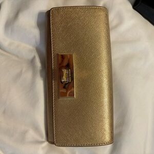 Michael Kors Gold Wallet